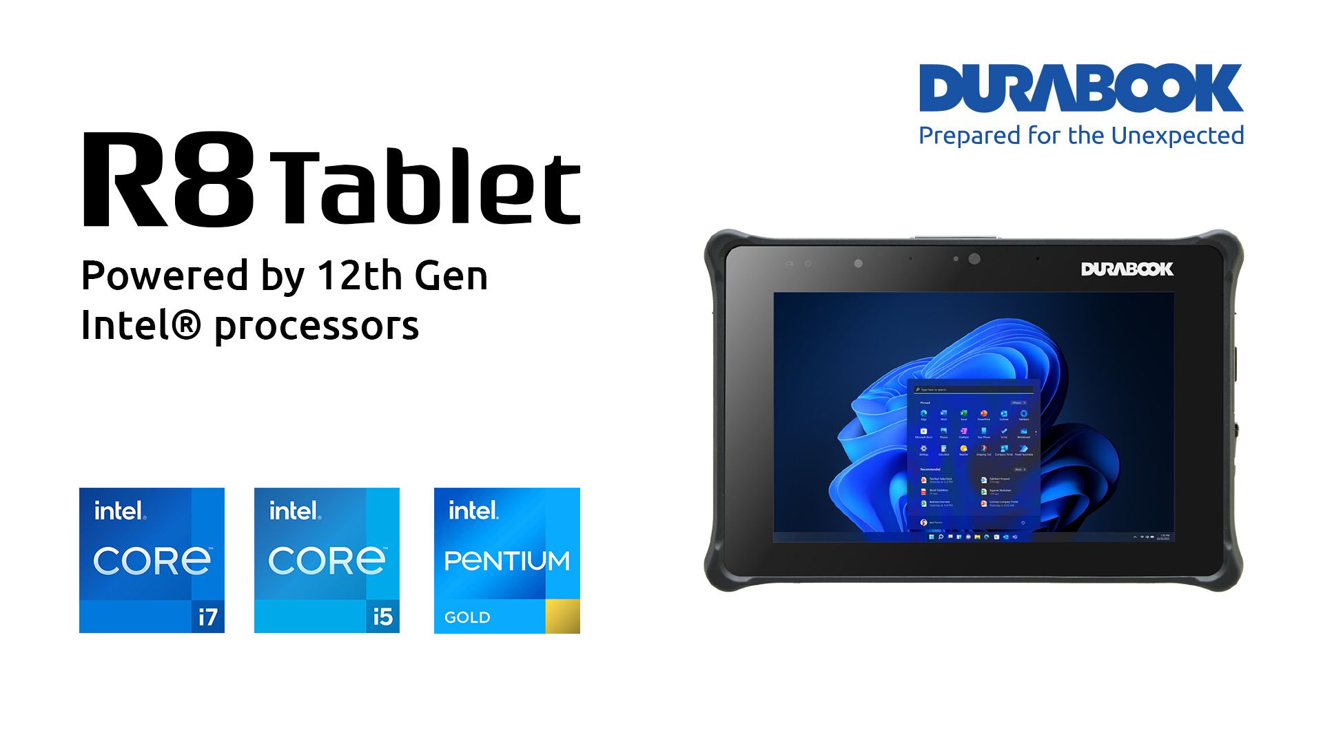 Durabook Launches First Fanless 8” Fully Rugged Tablet With Intel® 12th Gen CPU