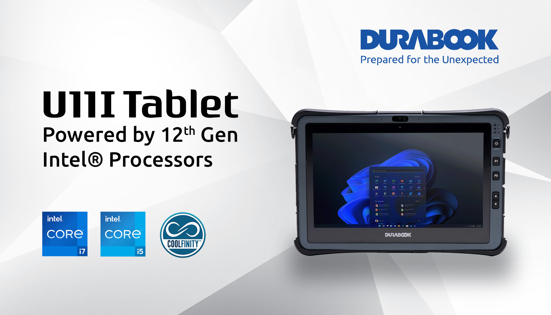 Durabook Upgrades U11I Rugged Tablet With 12th Gen Intel® CPU and Architectural Innovations for the Most Versatile 11-inch Rugged Tablet